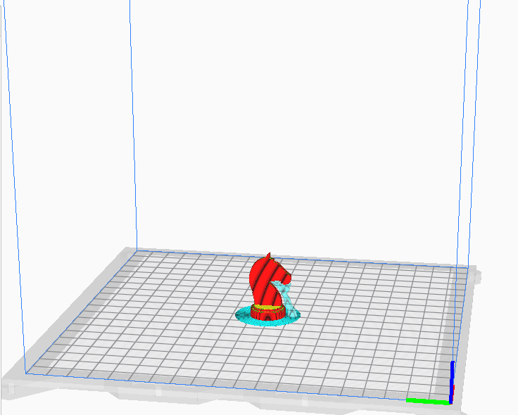 Chess piece in cura